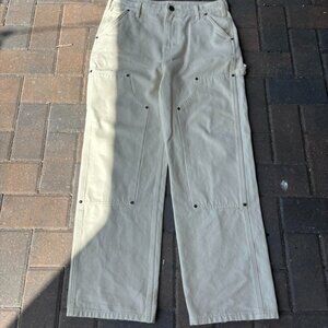 Elwood Men's Cream and White Trousers